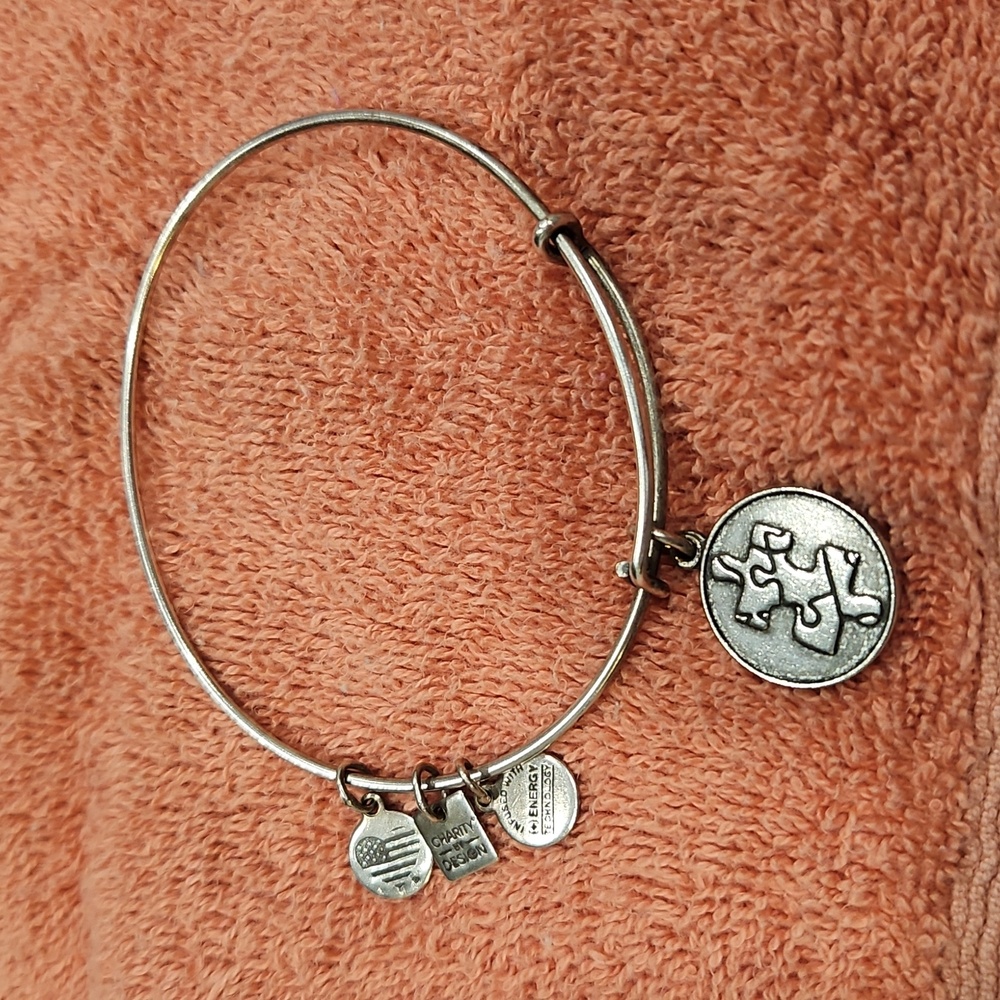Alex +  Ani Autism Awareness Piece Of The Puzzle Charm Bracelet